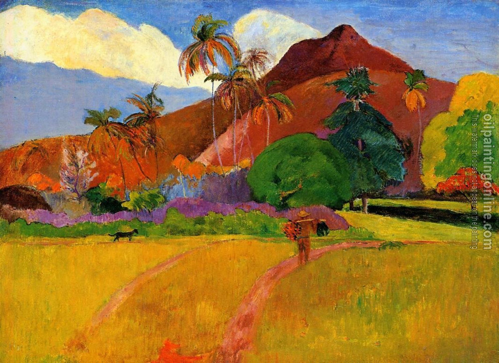 Gauguin, Paul - Mountains in Tahiti